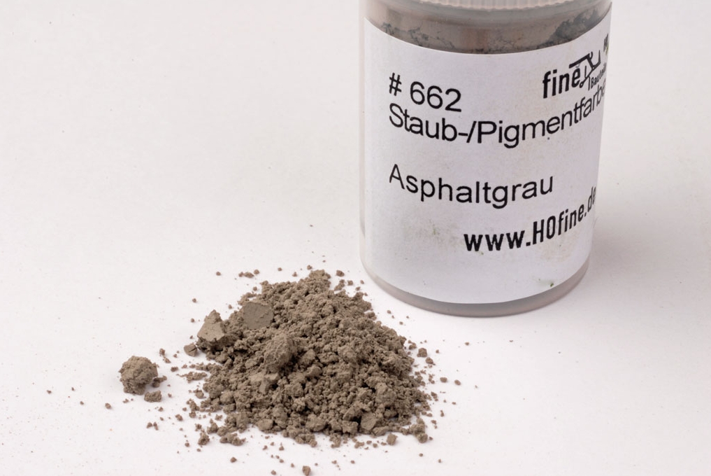 Staub-/Pigmentfarbe Asphaltgrau
