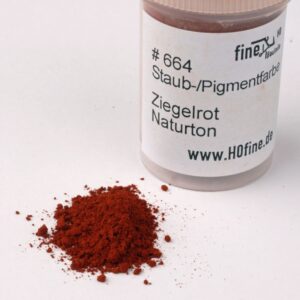 Staub-/Pigmentfarbe Ziegelrot Natur