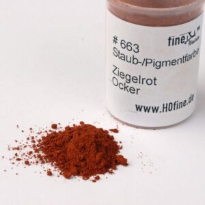Staub-/Pigmentfarbe Ziegelrot Ocker