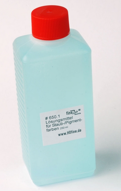 Lösungmittel für Staub- und Pigmentfarben 250ml