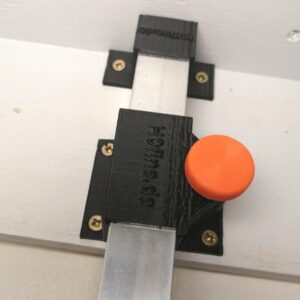 Mittelbeinhalter für 20er-Aluvierkantrohr mit Gegenhalter (4 Stk.) mit 8 End-Kappen