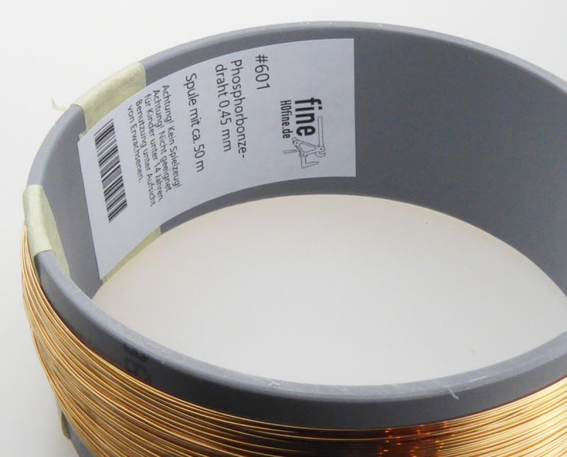 Phosphorbronzedraht 0,45 mm, ca. 50 m Oberleitung für große Spuren – Bild 2