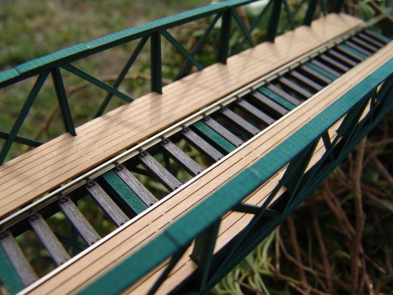 Typisch österreichische Eisenbahnbrücke H0 2 Höhen und 4 Längen – Bild 11