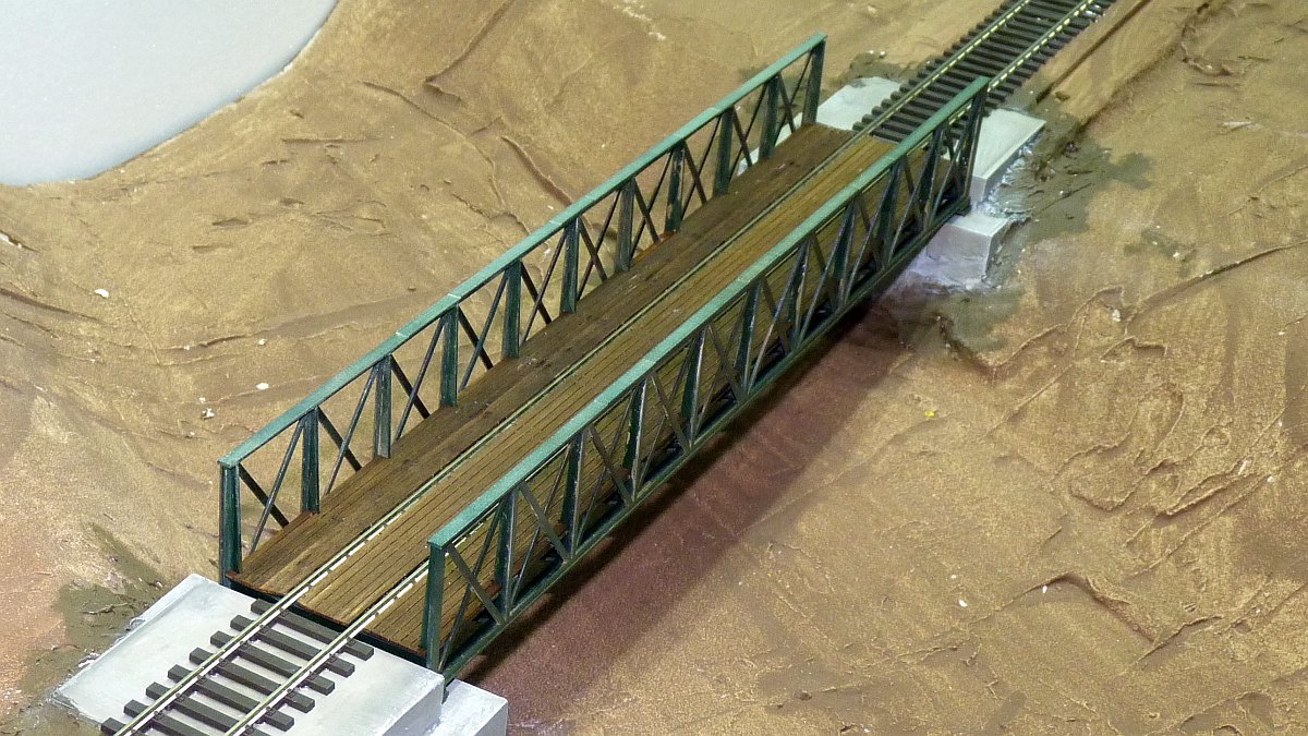 Typisch österreichische Eisenbahnbrücke H0 2 Höhen und 4 Längen – Bild 4