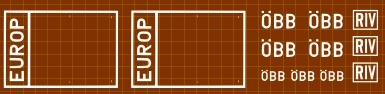 Decals Siebdruck ÖBB Güterwagen Symbole Zusatz H0 1:87 – Bild 2