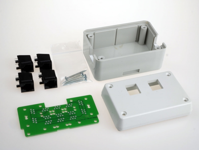 LN-Box Bausatz - neu in 3D-Druck mit 4 Buchsen