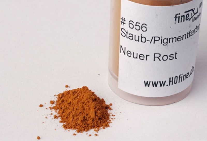 Staub-/Pigmentfarbe Neuer Rost