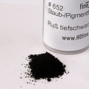 Staub-/Pigmentfarbe Ruß tiefschwarz