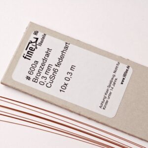 Phosphorbronzedraht 0,2 mm 10x 0,3 m