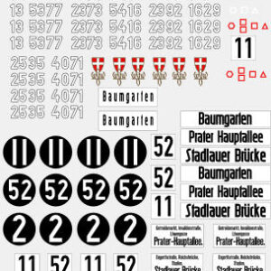 Decals Altbauwagen (Epoche III) H0 1:87