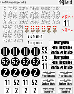 Decals Altbauwagen (Epoche III) H0 1:87