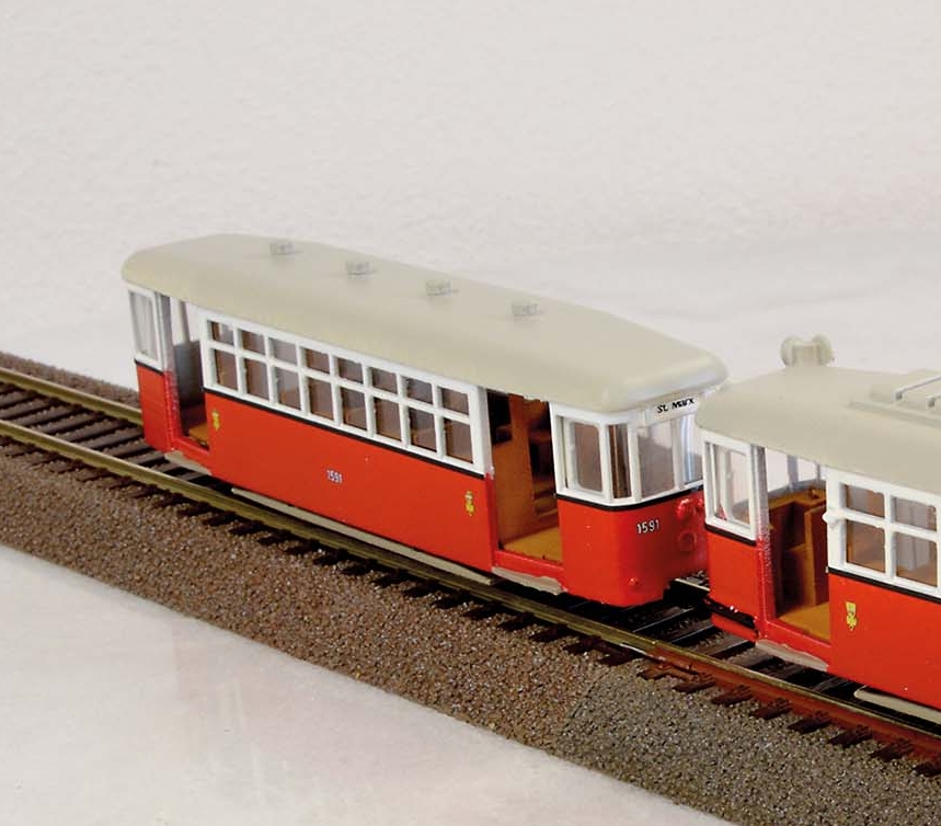 Wiener Straßenbahn Beiwagen k6 "Fast Fertig" 1:87 – Bild 2